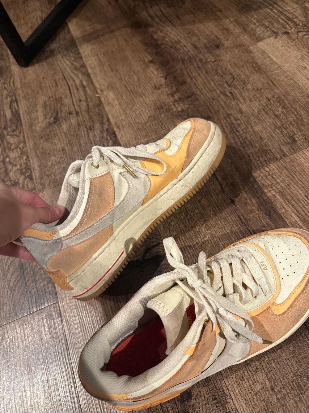 Orange Nike Air Force 1’s